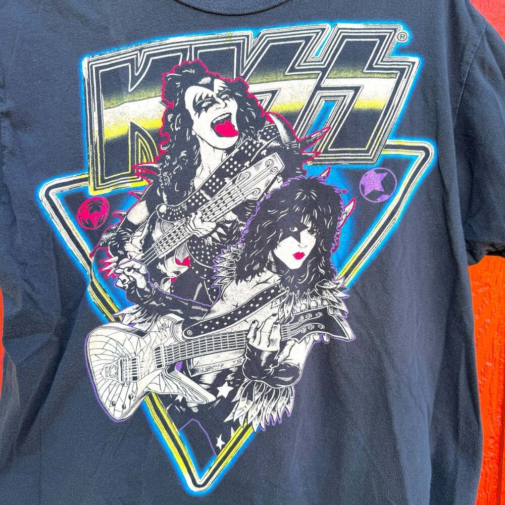 KISS Sz. Large Graphic T-Shirt Gene Simmons Paul Stanley